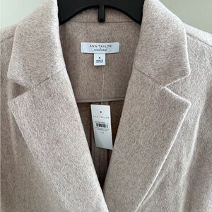 Ann Taylor Weekend Light Cream Wool-Blend Vest